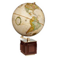 Frank Lloyd Wright Four Square Antique Desk Globe w/ Angled Metal Axis